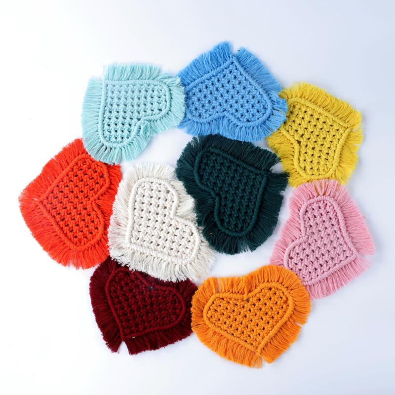Mats & Pads 1 Pc Bohemian Woven Dining Placemats Tea Mat Set Cotton Coffee Christmas Decor Heart Shaped Coasters Cup Table
Mats & Pads 1 Pc Bohemian Woven Dining Placemats Tea Mat Set Cotton Coffee Christmas Decor Heart Shaped Coasters Cup Table