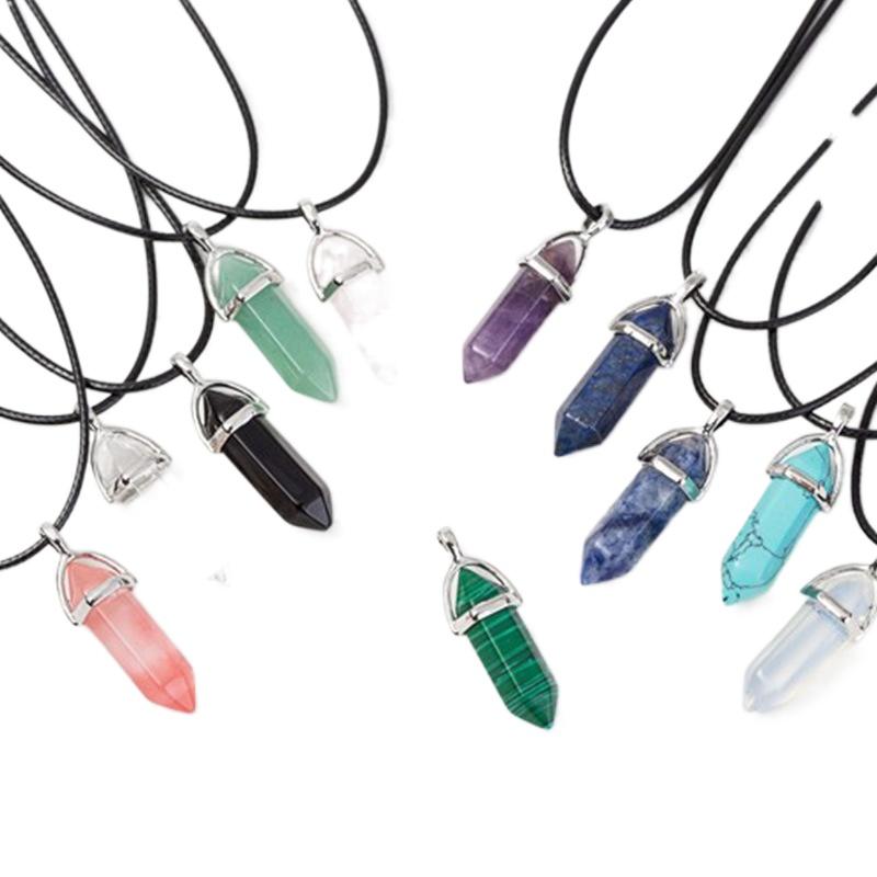 Pendant Necklaces 1pcs Natural Crystal Necklace Hexagonal Reiki Chakra Stone Women JewelryPendant NecklacesPendant
Pendant Necklaces 1pcs Natural Crystal Necklace Hexagonal Reiki Chakra Stone Women JewelryPendant NecklacesPendant