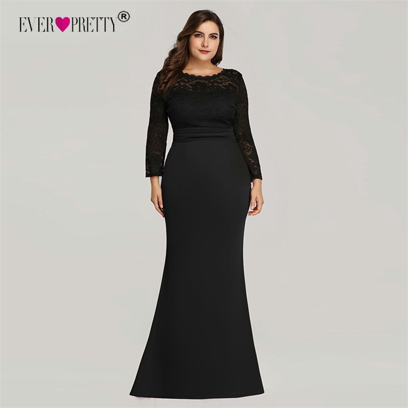 Ever Pretty Evening Dresses Long Black Mermaid Long Sleeve Lace Winter Autumn Satin Elegant Long Party Gowns for Wedding 201114
Ever Pretty Evening Dresses Long Black Mermaid Long Sleeve Lace Winter Autumn Satin Elegant Long Party Gowns for Wedding 201114