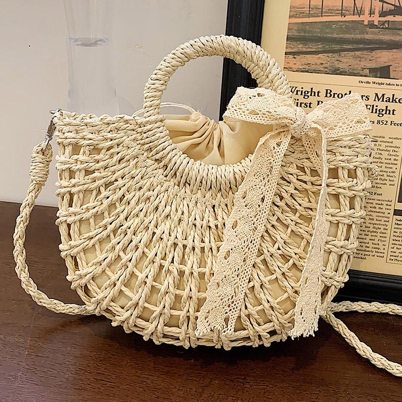 Evening Bags Small Straw Weave Shoulder For Women Vintage Messenger Bag Designer Ladies Tote Crossbody Bow-knot Handbags, Beige
Evening Bags Small Straw Weave Shoulder For Women Vintage Messenger Bag Designer Ladies Tote Crossbody Bow-knot Handbags, Beige