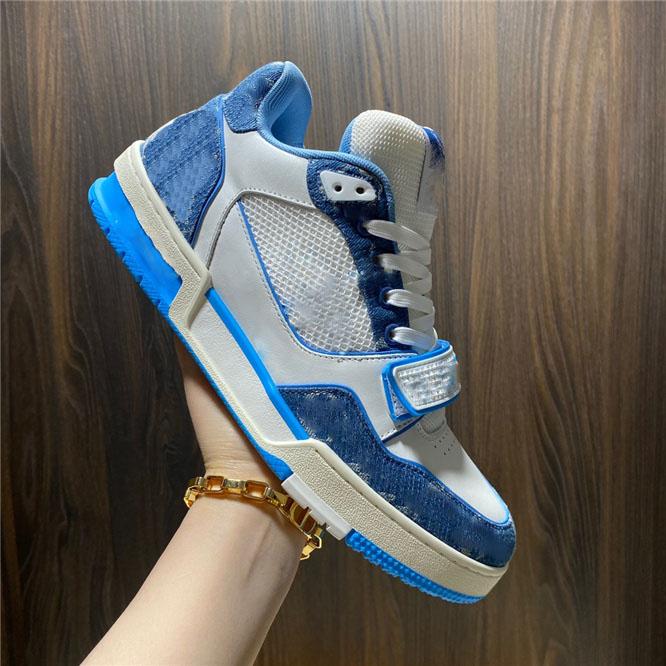 Casual Designer Trainers Shoes Platform Lvity Embossed Leather Basket Fashion With Iridescent Luggage Tag White Blue Green Red Grey For P879, 11
Casual Designer Trainers Shoes Platform Lvity Embossed Leather Basket Fashion With Iridescent Luggage Tag White Blue Green Red Grey For P879, 11