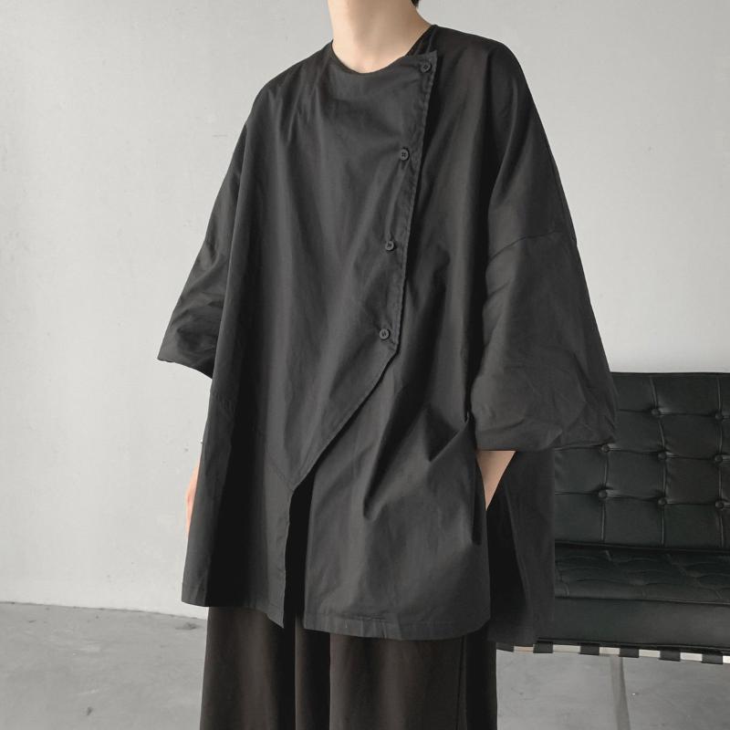 Men' Casual Shirts NoEstaMal Summer O Neck Men Harajuku Japanese Solid Color Male Blouses All-match Short Sleeve Man Cardigan TopsMen, Black
Men' Casual Shirts NoEstaMal Summer O Neck Men Harajuku Japanese Solid Color Male Blouses All-match Short Sleeve Man Cardigan TopsMen, Black