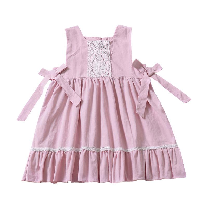 Girl's Dresses Baby Girl Pleated Dress Cute Bow Sleeveless Geometric Pink Color 2-4 Years Summer Casual Kids Costume Party Children Clothing
Girl's Dresses Baby Girl Pleated Dress Cute Bow Sleeveless Geometric Pink Color 2-4 Years Summer Casual Kids Costume Party Children Clothing