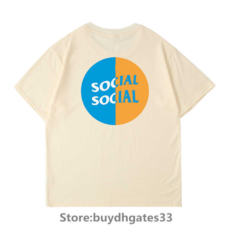 European And American Fashion Brand ASSC Men's T Shirts Anti Social Club Color Letter Disc Printing Cotton T-shirt Couples Simple Style Multi-color Optional
European And American Fashion Brand ASSC Men's T Shirts Anti Social Club Color Letter Disc Printing Cotton T-shirt Couples Simple Style Multi-color Optional