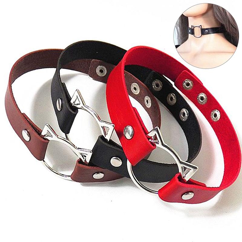 Chokers Punk Harajuku Collar Choker Necklace Cat Head PU Leather Goth Handmade Neck Bracelet JewelryChokers
Chokers Punk Harajuku Collar Choker Necklace Cat Head PU Leather Goth Handmade Neck Bracelet JewelryChokers