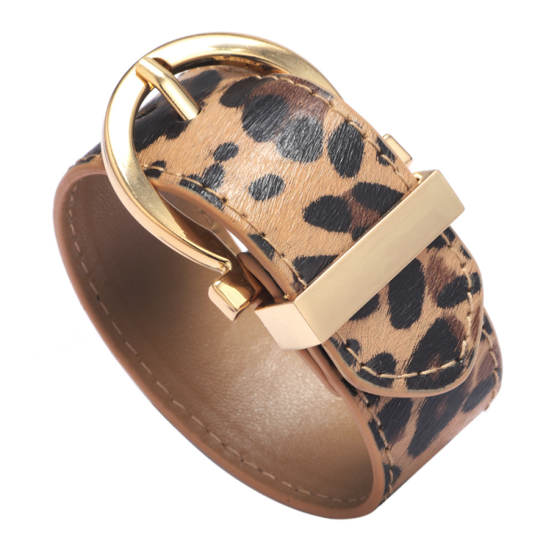 High Quality Multicolor 2.8MM Width Leather Adjustable Cuff Bracelet for Personality Women Gift