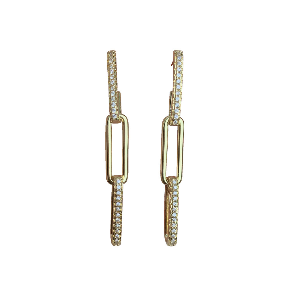 Dangle & Chandelier CZ Zircon Hip Hop Chain Drop Earrings For Women Fashion Female Jewelry
Dangle & Chandelier CZ Zircon Hip Hop Chain Drop Earrings For Women Fashion Female Jewelry