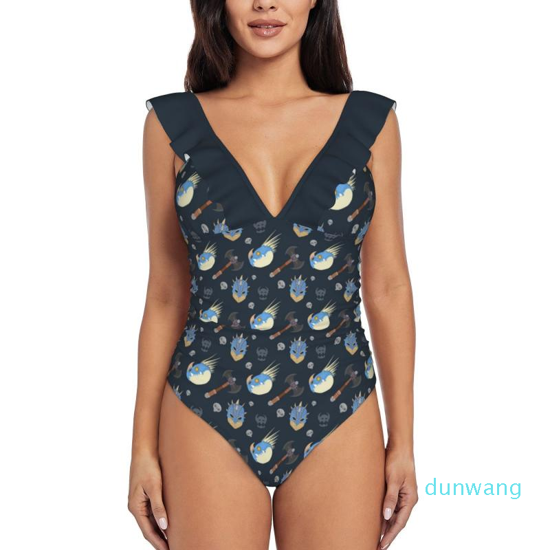 Women's Swimwear Httyd Astrid Pattern One-Piece Swimsuit Women Ruffle Bathing Suits Girl Beach Httyd2 Httyd3 The Hidden World Women's, Black mesh
Women's Swimwear Httyd Astrid Pattern One-Piece Swimsuit Women Ruffle Bathing Suits Girl Beach Httyd2 Httyd3 The Hidden World Women's, Black mesh