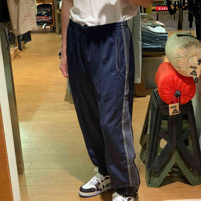 2022 Needles Pencil Pants Men Women High Quality Leg Zipper Needles Pants Butterfly Embroidered Double Stripe Trousers T220803 - view 6