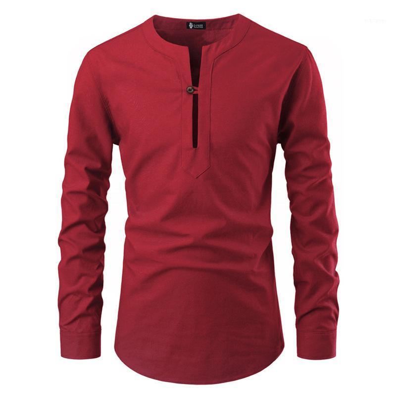 Men' All-match Shirt Fashion Pullover Stand-up Collar One Button V-neck Long-sleeved Mens Dress Shirts Casual, White shirt
Men' All-match Shirt Fashion Pullover Stand-up Collar One Button V-neck Long-sleeved Mens Dress Shirts Casual, White shirt