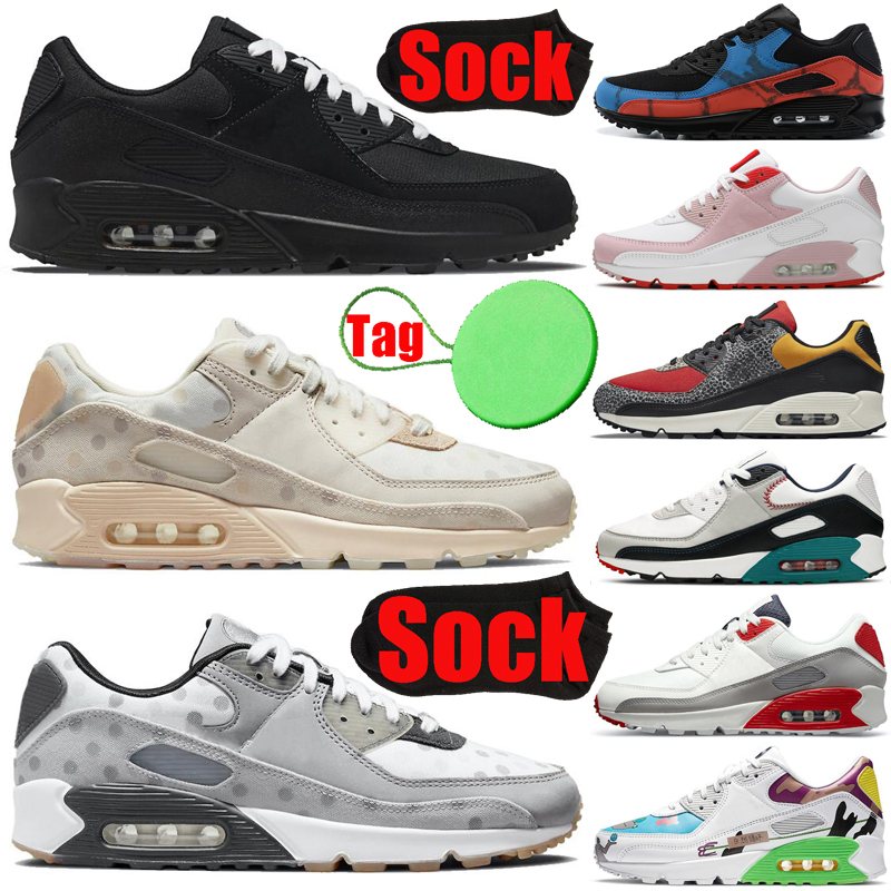 With Tag Socks 90 90s mens running shoes Triple Black White Safari Shimmer Polka Light Smoke Grey Flyleather men women trainers sports sneakers runners, #14 white green
With Tag Socks 90 90s mens running shoes Triple Black White Safari Shimmer Polka Light Smoke Grey Flyleather men women trainers sports sneakers runners, #14 white green