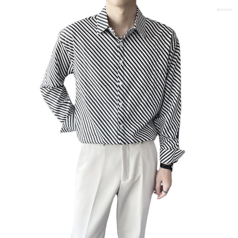Men' Dress Shirts Fashion Luxury Diagonal Striped Men Clothing 2022 Business Prom Party Tuxedo Shirt Homme Long Sleeve Tops Dway22, Black
Men' Dress Shirts Fashion Luxury Diagonal Striped Men Clothing 2022 Business Prom Party Tuxedo Shirt Homme Long Sleeve Tops Dway22, Black