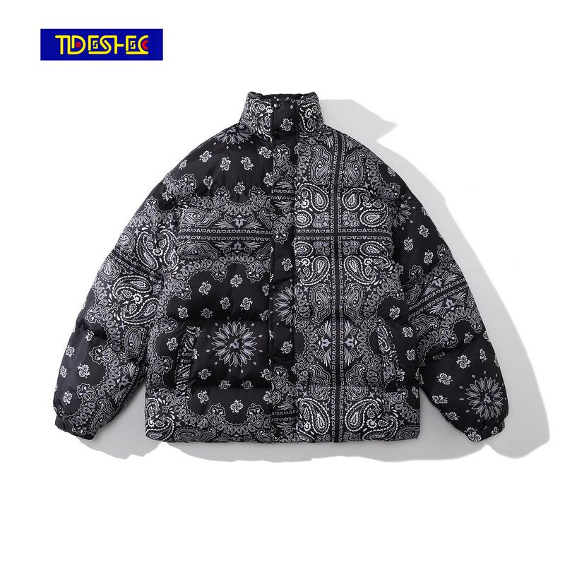 Men's Jackets Hip Hop Cashew Flower Print Parka Jacket Butterfly Padded 2022 Men Streetwear Coat Cotton Winter Outwear Zip, Black;brown
Men's Jackets Hip Hop Cashew Flower Print Parka Jacket Butterfly Padded 2022 Men Streetwear Coat Cotton Winter Outwear Zip, Black;brown