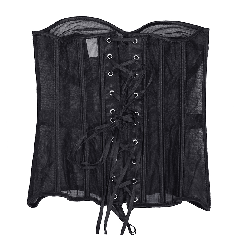 Women Ultra Lightweight Sexy Mesh Bridal Corset Bustier 2022 Spring New Goth Casual Vintage Slim Body Belts Streetwear See Through Corset XXS-5XL