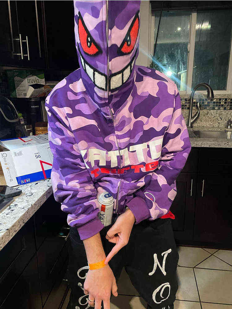 Y2k O Men Streetwear Vintage Zip Up Don Hoodies Grunge Jacket Oversized Sweatshirt Women Gothic Harajuku Alt Jackets Clothes H220810