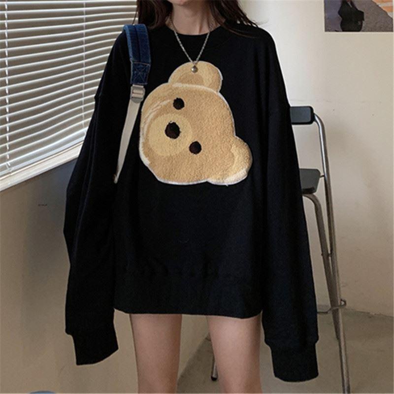 Women's Hoodies & Sweatshirts Round Neck Long Sleeve Print Sweatshirt Korean Fashion Loose Harajuku Sweetheart Hoodie Clothes For Women 2022, Black
Women's Hoodies & Sweatshirts Round Neck Long Sleeve Print Sweatshirt Korean Fashion Loose Harajuku Sweetheart Hoodie Clothes For Women 2022, Black