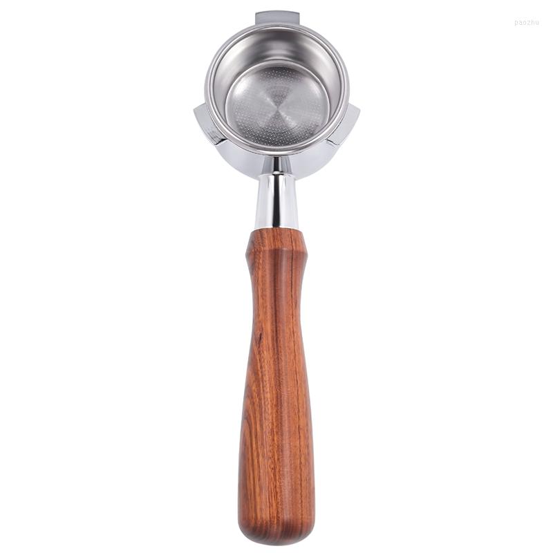Coffee Makers Stainless Steel Machine Bottomless Filter Holder Portafilter Wooden Handle Professional AccessoryCoffee
Coffee Makers Stainless Steel Machine Bottomless Filter Holder Portafilter Wooden Handle Professional AccessoryCoffee