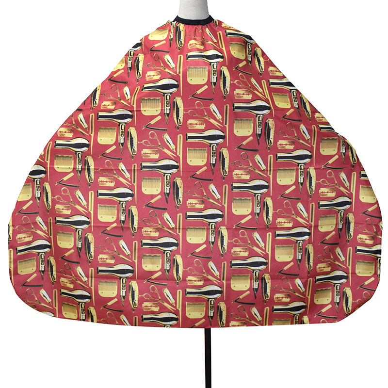 Haircut Cloth Pattern Cutting Hair Waterproof Cloth Salon Barber Cape Hairdressing Haircut Capes Hairdresser Apron 220621