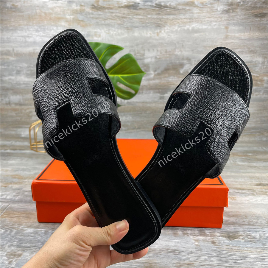 Womens Summer Sandals Classic Beach Slide Slippers Real Leather DESIGN SHOE WOMAN Flip Flops Sexy Ladies Sandali Flat Fashion Designs Open Toe Casual Slides Sandles
