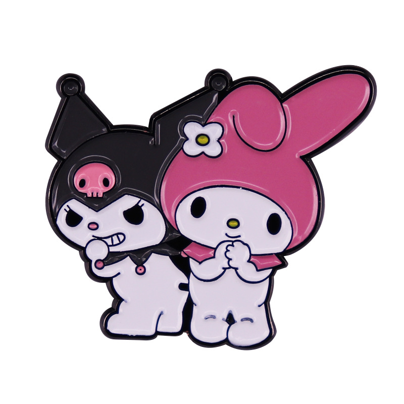 Cute Melody and Bad Cool Lomi Brooch Animation Fantasy Magic Badge Pin Gift for Good Friends, As picture
Cute Melody and Bad Cool Lomi Brooch Animation Fantasy Magic Badge Pin Gift for Good Friends, As picture
