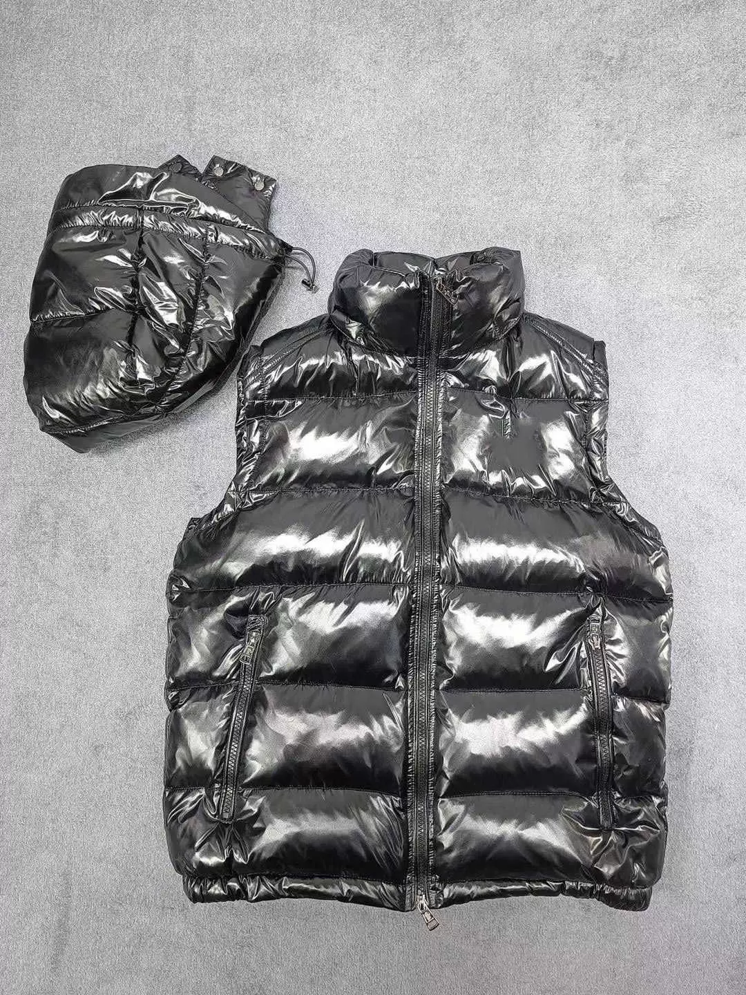 men down vest French brand hooded 19fw TIB Street hip hop high quality couple jackets, Black bright
men down vest French brand hooded 19fw TIB Street hip hop high quality couple jackets, Black bright