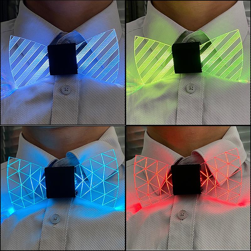 Bow Ties Flashing LED Acrylic Tie Luminous Bar Club Costume Decoration Men Glowing Glow Party SuppliesBow
Bow Ties Flashing LED Acrylic Tie Luminous Bar Club Costume Decoration Men Glowing Glow Party SuppliesBow