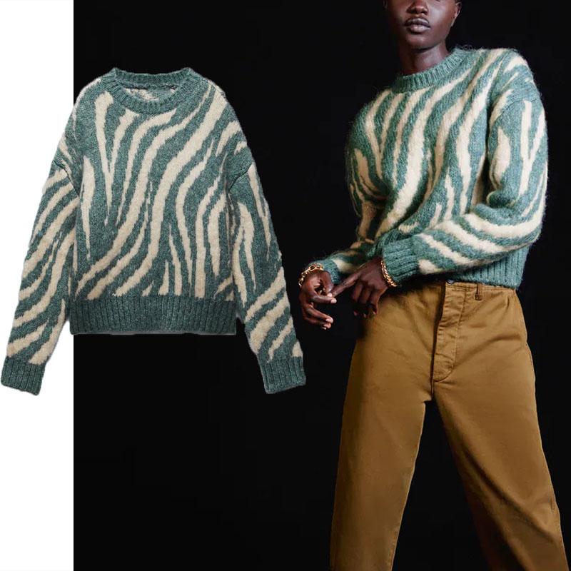 Women's Sweaters 2022 Winter Jacquard Animal Print Knit Sweater Women Long Sleeve O Neck Vintage Knitted Tops Female Fashion Fitted, White;black
Women's Sweaters 2022 Winter Jacquard Animal Print Knit Sweater Women Long Sleeve O Neck Vintage Knitted Tops Female Fashion Fitted, White;black