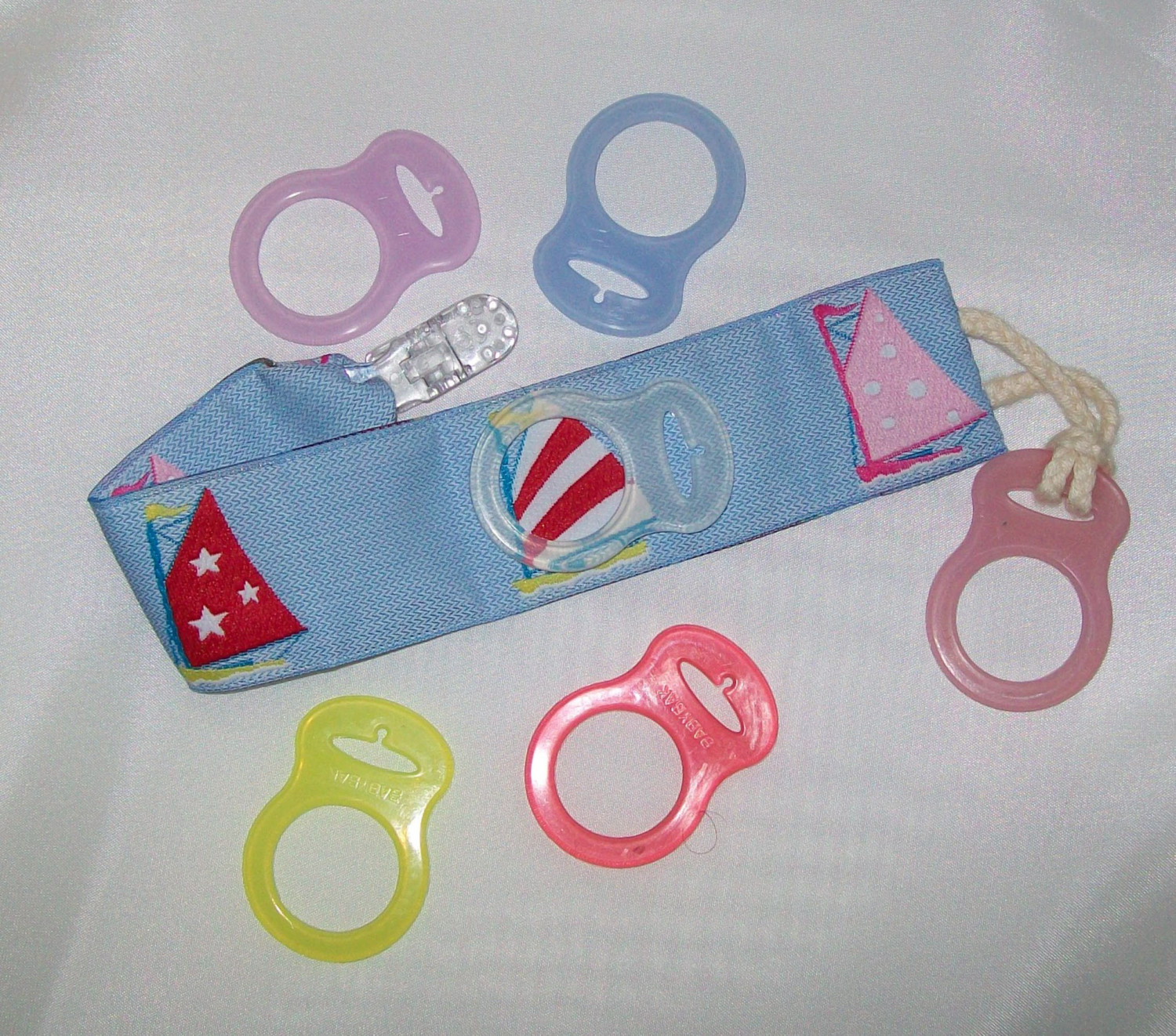 Mam Rings Parts Pacifier Pack Of 5 Multi Colors Silicone Baby Dummy Pacifier Holder Clip Adapter For