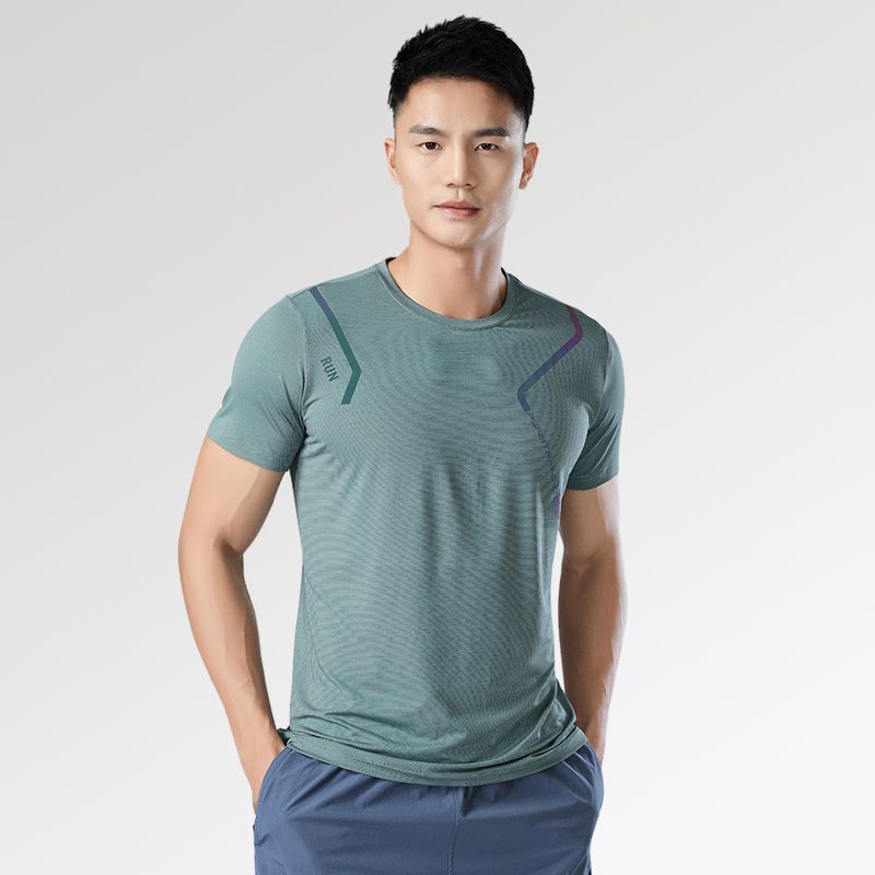 Ice Slik Quick Dry Short-sleeve T-shirt Men's Tight Outdoor Running Fitness Thin Breathable O-neck Summer Gym Shirt Sports Wear, Blue
Ice Slik Quick Dry Short-sleeve T-shirt Men's Tight Outdoor Running Fitness Thin Breathable O-neck Summer Gym Shirt Sports Wear, Blue