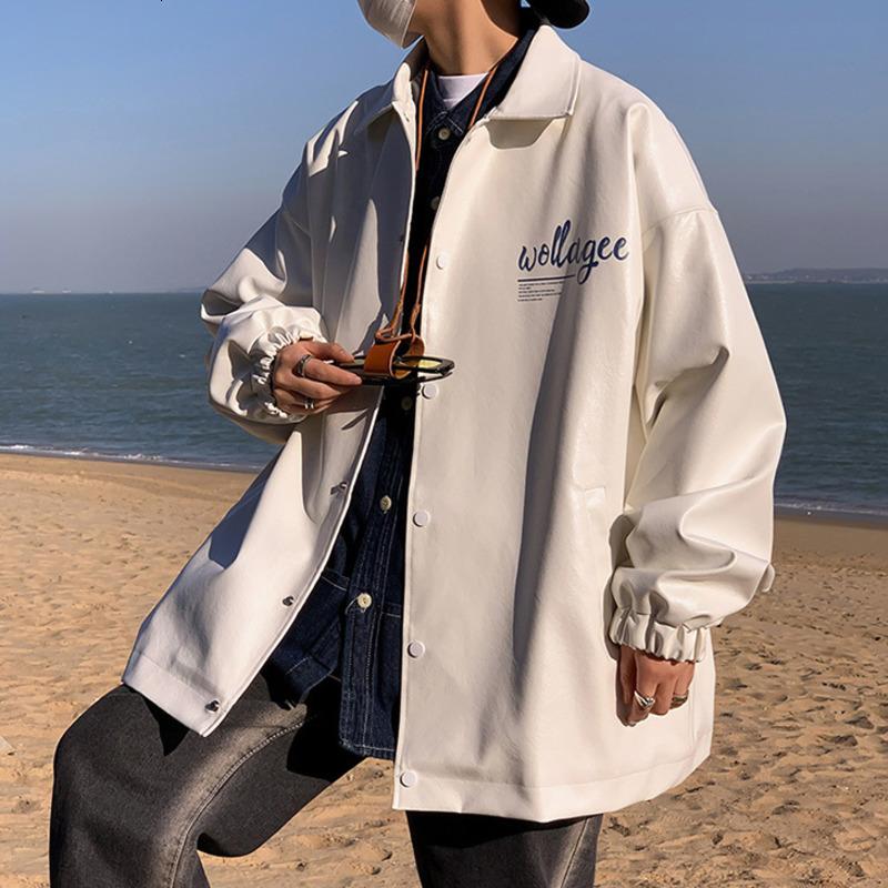 Men's Jackets Spring Men Leather Fashion Letter Graphic Lapel Coats America Style Vintage Oversized Male Jacket Hip HopMen's, Black
Men's Jackets Spring Men Leather Fashion Letter Graphic Lapel Coats America Style Vintage Oversized Male Jacket Hip HopMen's, Black