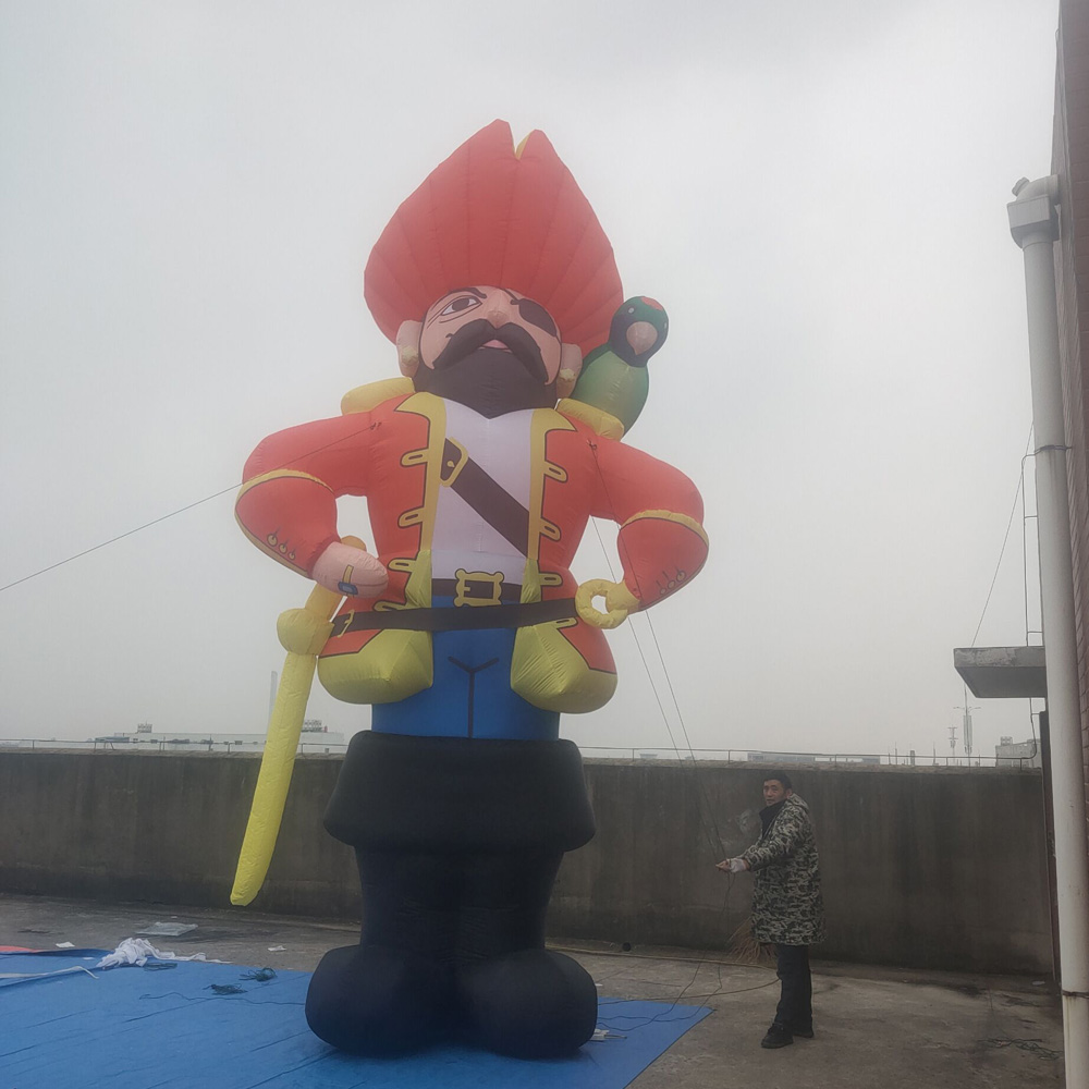 Ocean Event Giant Inflatable Pirate Captain Cartoon Characters For Outdoor Display Kids Party Decoration