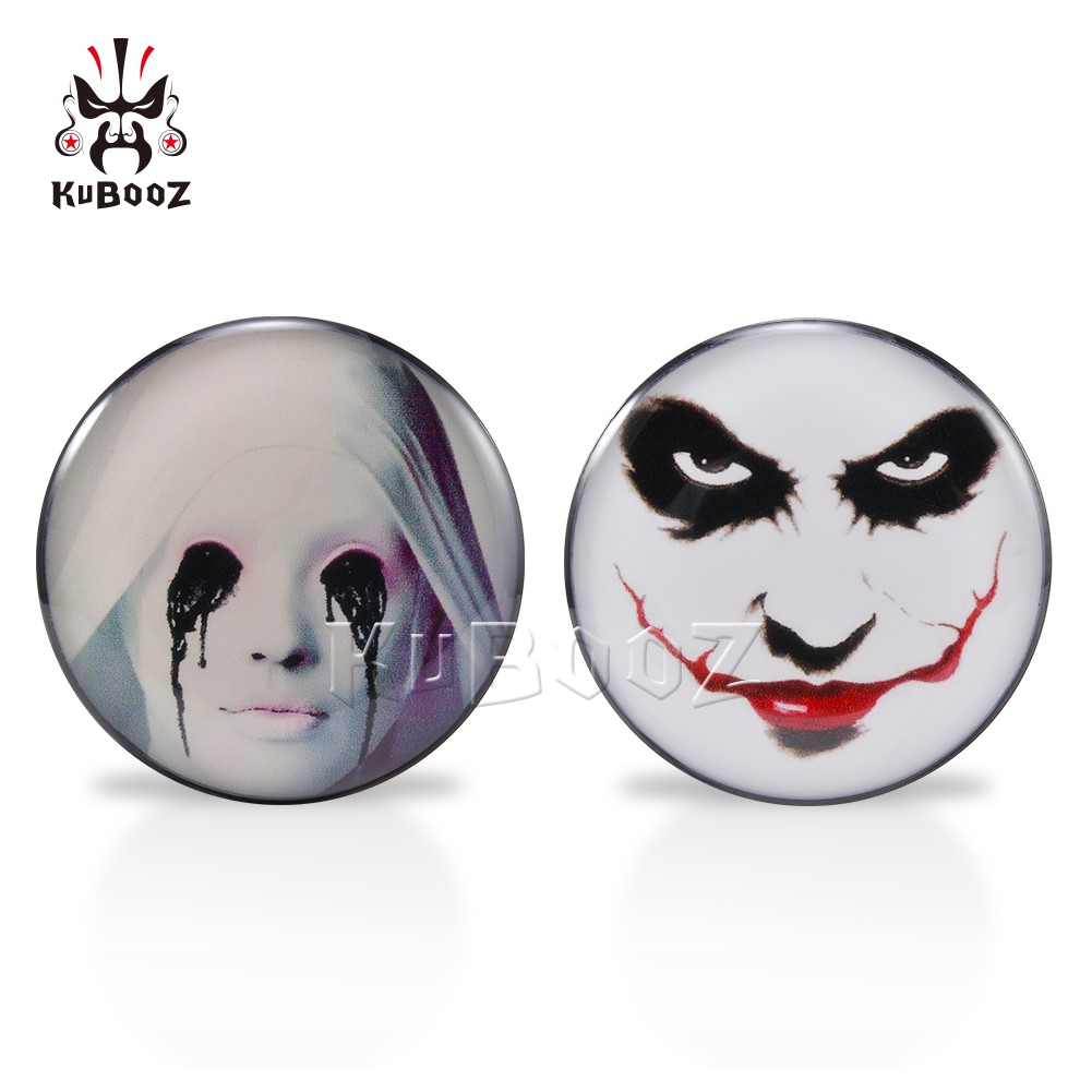 KUBOOZ Acrylic Horror Face Ear Plugs Tunnel Earring Gauges Piercing Body Piercings Jewelry Stretchers Expander Wholesale 6-25mm 80pcs
KUBOOZ Acrylic Horror Face Ear Plugs Tunnel Earring Gauges Piercing Body Piercings Jewelry Stretchers Expander Wholesale 6-25mm 80pcs