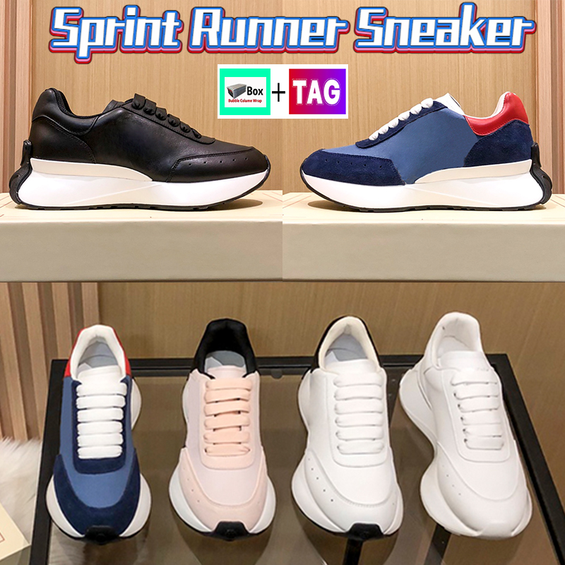 Newest Navy Red Running Shoes Sprint Runner Sneaker Fashion Women Designer Flat Trainers Pink Black Embossed Triple White Nappa Leather womens Sport Sneakers, Double box
Newest Navy Red Running Shoes Sprint Runner Sneaker Fashion Women Designer Flat Trainers Pink Black Embossed Triple White Nappa Leather womens Sport Sneakers, Double box