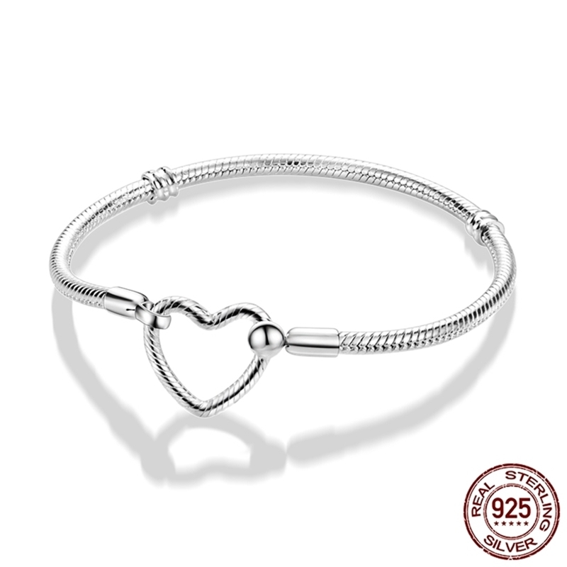 Real 925 Sterling Silver Bracelet Star Pulseira Heart Snake Chain & Bangle For Women Fit Charm Beads Jewelry Making 220414
Real 925 Sterling Silver Bracelet Star Pulseira Heart Snake Chain & Bangle For Women Fit Charm Beads Jewelry Making 220414