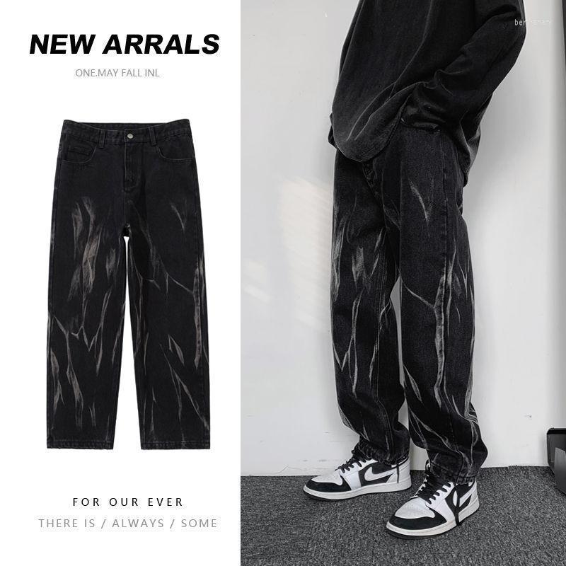 Men's Jeans Hip-hop Tie-dye Men Fashion Retro Casual Baggy Wide-leg Mens Streetwear Korean Loose Camo Straight Denim Pants MenMen's Bert22, Black
Men's Jeans Hip-hop Tie-dye Men Fashion Retro Casual Baggy Wide-leg Mens Streetwear Korean Loose Camo Straight Denim Pants MenMen's Bert22, Black