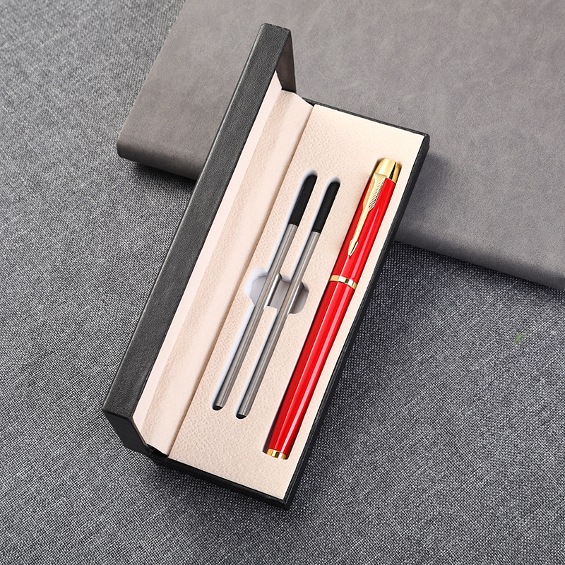 High Metal roller pen set with 2 refills gift business with packing box Elegant Fancy Ball Nice Pens Customize logo office lady friends customized pro
