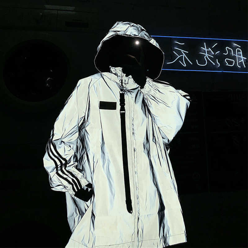 Korea Ulzzang casual fashion punk Vintage large size hip hop reflective long sleeve Harajuku streetwear loose hooded ins jacket 210608
Korea Ulzzang casual fashion punk Vintage large size hip hop reflective long sleeve Harajuku streetwear loose hooded ins jacket 210608