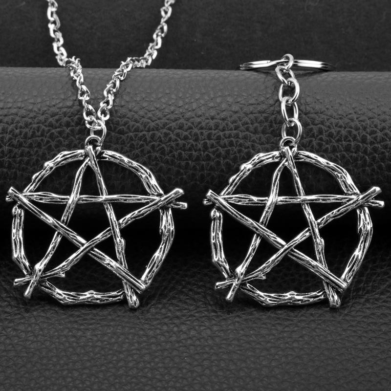 Pendant Necklaces Lucifer's Mark Pentagram Steampunk Gothic Jewelry Witchcraft Amulet Occult Wiccan Necklace DropPendant
Pendant Necklaces Lucifer's Mark Pentagram Steampunk Gothic Jewelry Witchcraft Amulet Occult Wiccan Necklace DropPendant
