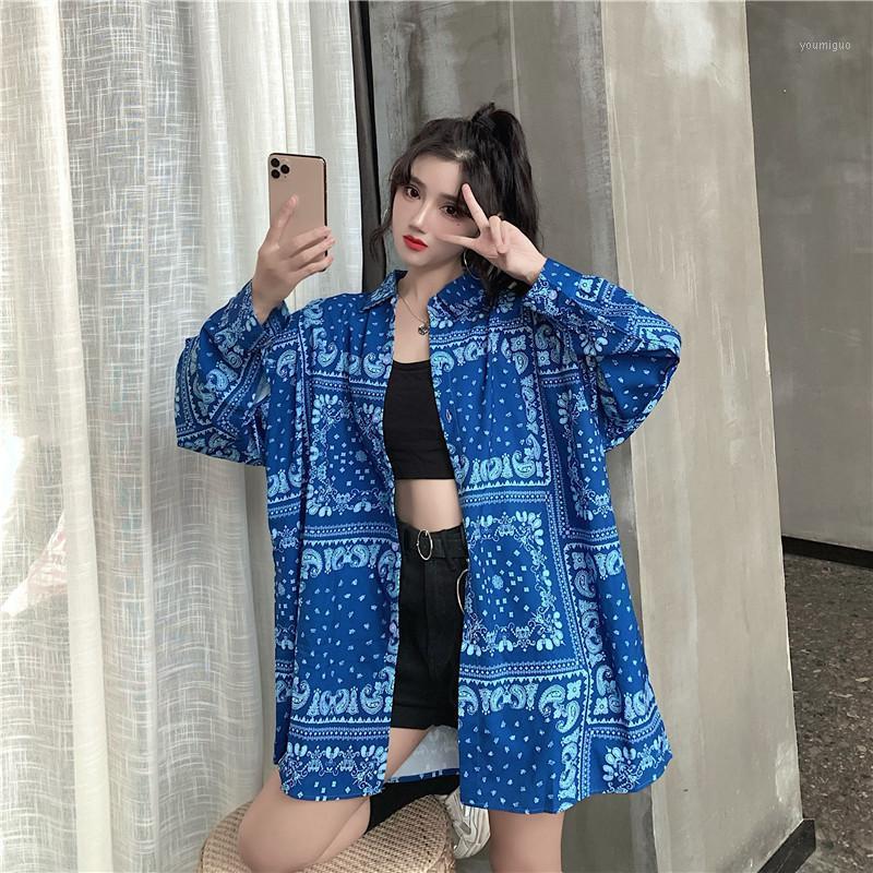 Autumn Nw Blue Bandana Shirt Print Retro Turn-down Collar Street Long Sleeved Casual Shirts Blouse Plus Size Women's Blouses &
Autumn Nw Blue Bandana Shirt Print Retro Turn-down Collar Street Long Sleeved Casual Shirts Blouse Plus Size Women's Blouses &