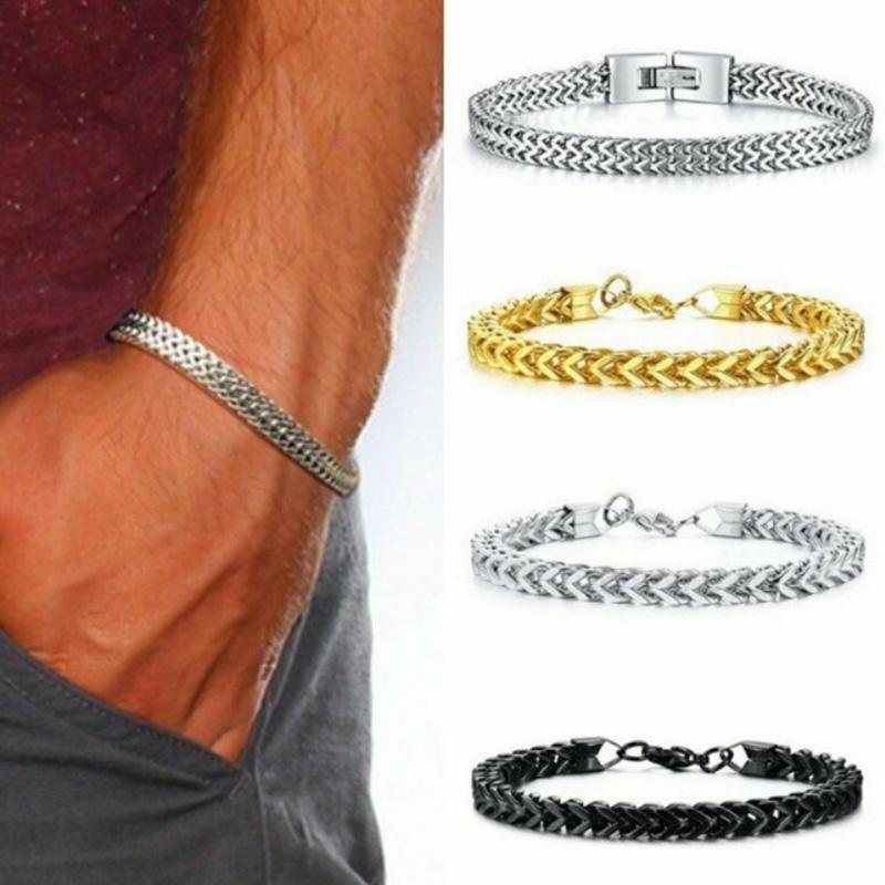 Charm Bracelets Titanium Steel Men's Stainless Punk Jewelry Bracelet Gifts Hip Hop Accessories For Men Women CoupleCharm
Charm Bracelets Titanium Steel Men's Stainless Punk Jewelry Bracelet Gifts Hip Hop Accessories For Men Women CoupleCharm