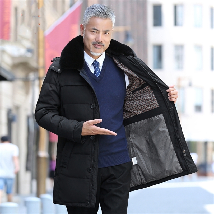 Thick Russia Winter Men Jacket 90% White Duck Down Jacket Men Fur Collar Doudoune Homme Casual Business Men's Long Coat 4XL 5XL CJ191213, Navy b lue
Thick Russia Winter Men Jacket 90% White Duck Down Jacket Men Fur Collar Doudoune Homme Casual Business Men's Long Coat 4XL 5XL CJ191213, Navy b lue