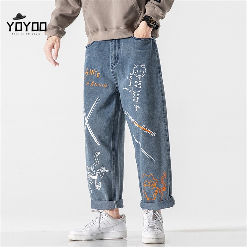 YOYOO autumn men clothing cotton men jeans oversized streetwear baggy jeans casual loose jean men's cargo pants men man 201128, Blue
YOYOO autumn men clothing cotton men jeans oversized streetwear baggy jeans casual loose jean men's cargo pants men man 201128, Blue