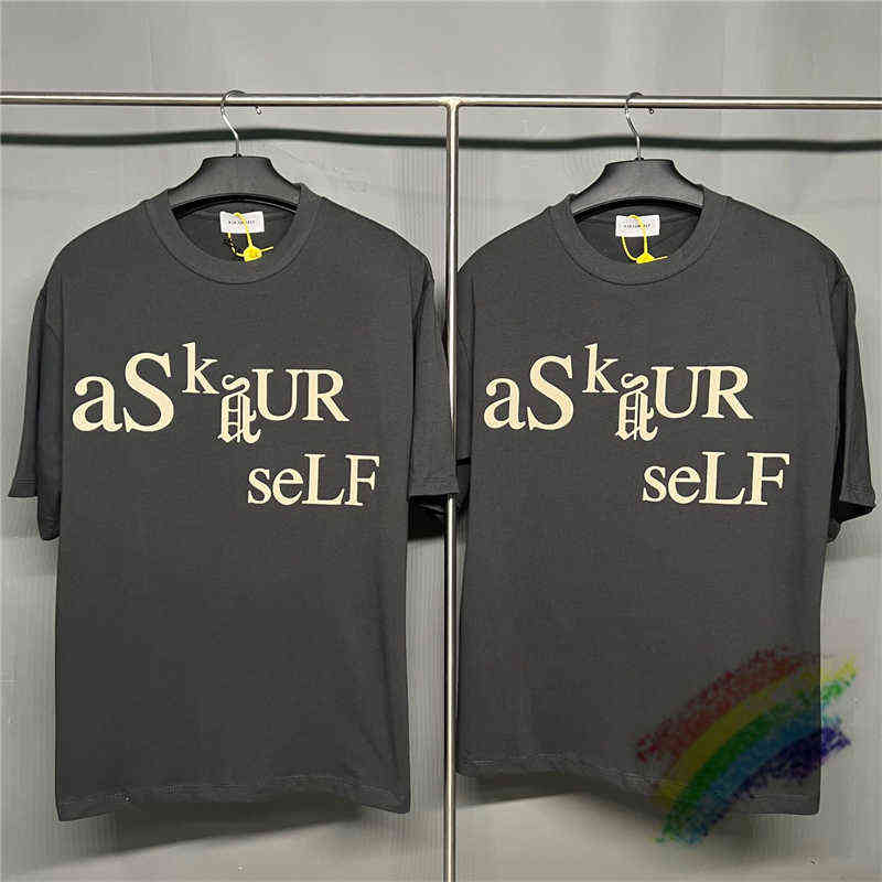 Puff pastry Print Askyurself T-shirt Men Women High Quality Oversized Oversize Tops TeeT220721
Puff pastry Print Askyurself T-shirt Men Women High Quality Oversized Oversize Tops TeeT220721