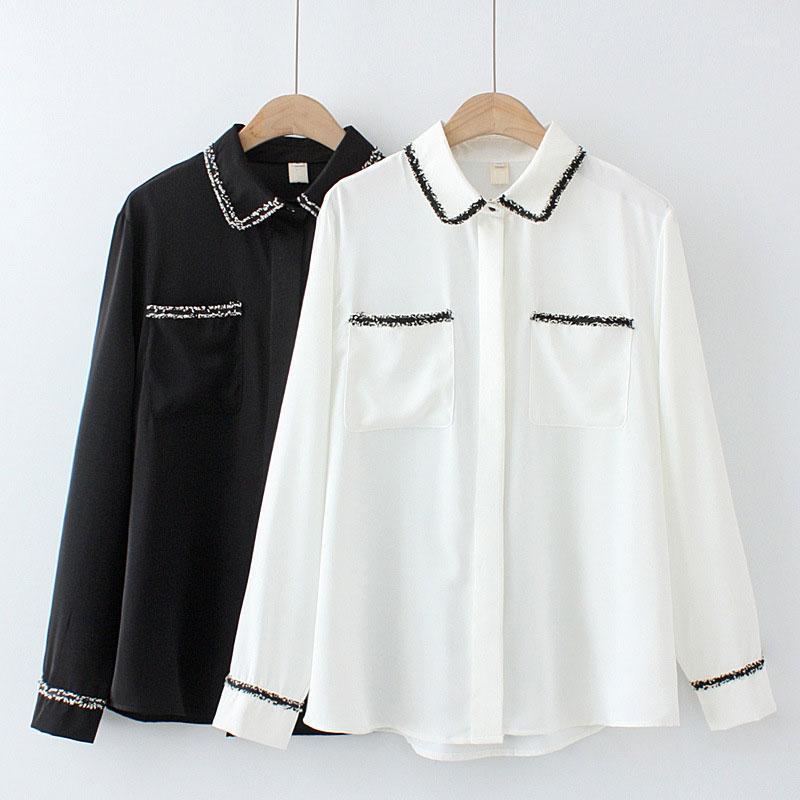 Spring Woman Shirts Casual Loose Single-breasted Women Blouse Mujer Blusa Femme Plus Size Tops Oversize Women's Blouses &, Black
Spring Woman Shirts Casual Loose Single-breasted Women Blouse Mujer Blusa Femme Plus Size Tops Oversize Women's Blouses &, Black