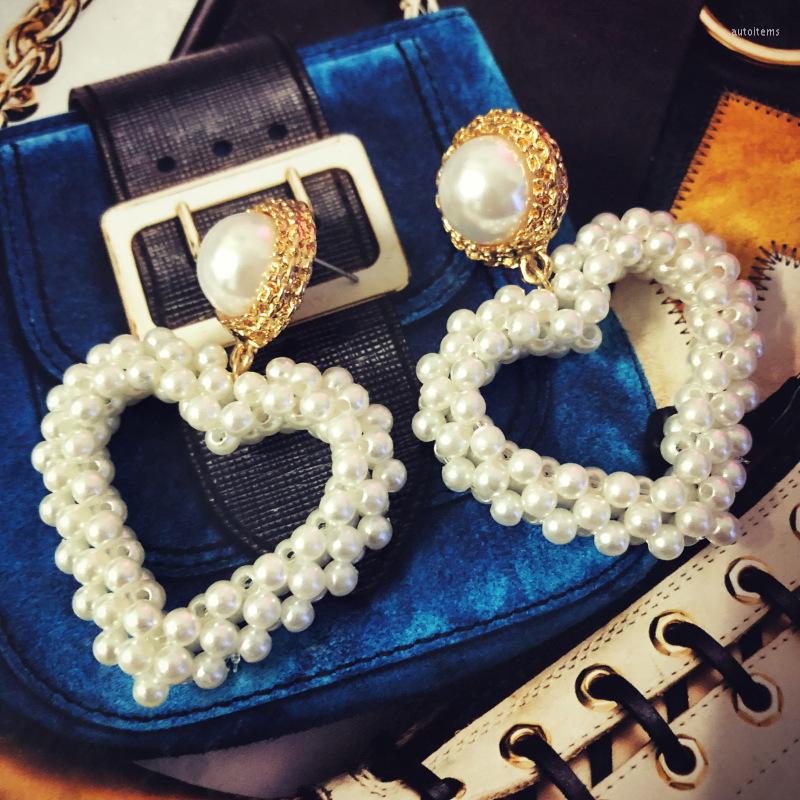 Dangle & Chandelier Fashion Luxury Gold Color Heart Pearl Earrings For Women Statement Temperament Jewelry Wedding Party GiftDangle Chandeli
Dangle & Chandelier Fashion Luxury Gold Color Heart Pearl Earrings For Women Statement Temperament Jewelry Wedding Party GiftDangle Chandeli