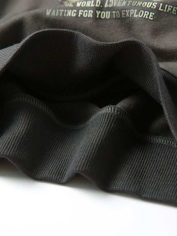 Toddler Boys Slogan & Motorcycle Print Pullover SHE