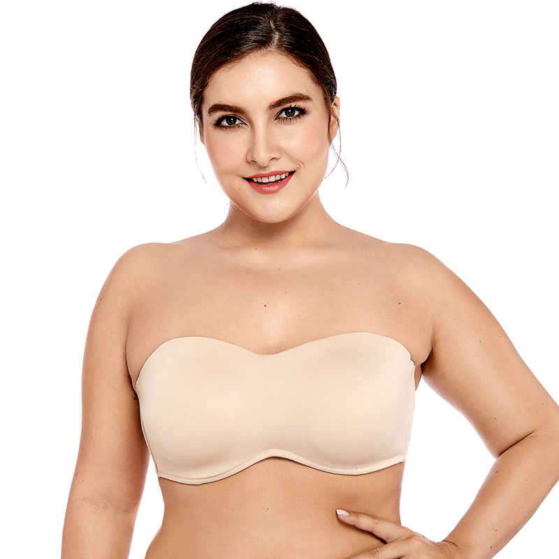 Women's Smooth Seamless Invisible Underwire Strapless Minimizer Bra 220511
