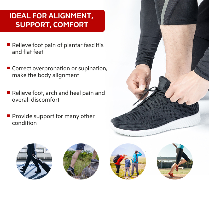 BANGNI 3/4 Orthopedic Insole Arch Support Inserts for Shoes Heel Ortic Plantar Fasciitis Sole Flat Feet Shoe Pads Men Women 220505