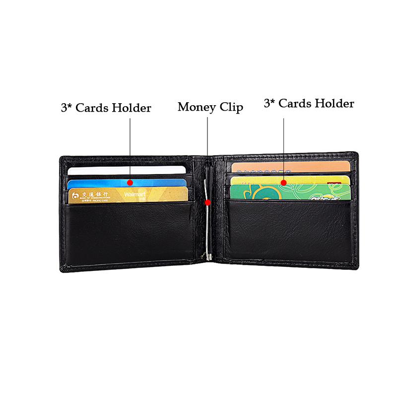 Wallets Genuine Leather Men Money Clips Slim Thin Rfid Holder Multifunctional With Pots ID Window For 6 CardsWallets, Black
Wallets Genuine Leather Men Money Clips Slim Thin Rfid Holder Multifunctional With Pots ID Window For 6 CardsWallets, Black