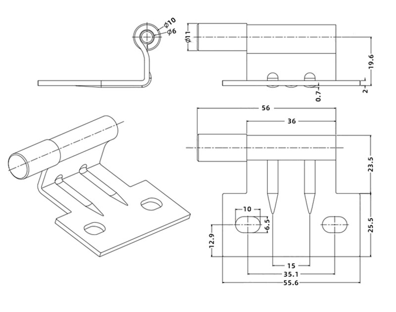 Electric Switchgear Box Control Distribution Cabinet Door Hinge Network PS Case Equipment Fitting Repair Hardware Part L3176